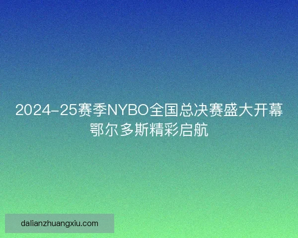 2024-25赛季NYBO全国总决赛盛大开幕鄂尔多斯精彩启航